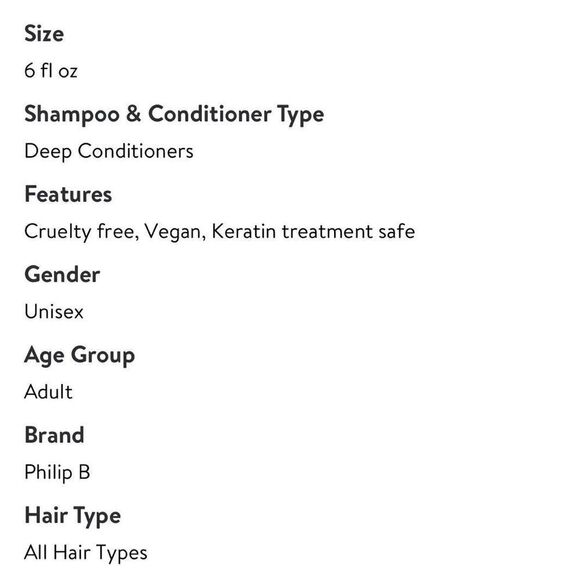 NEW Philip B Light Weight Deep-Conditioning Creme Rinse Paraben Free 6 oz NWT - Picture 6 of 11